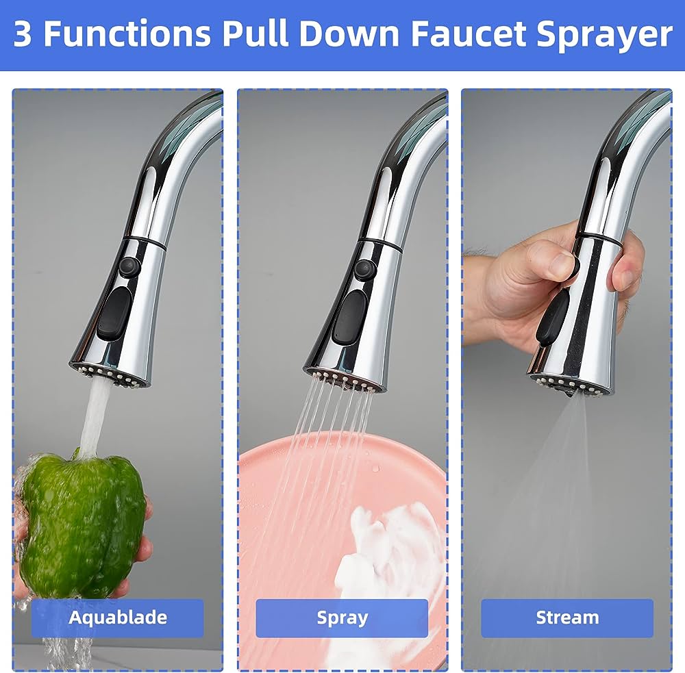 Pressurized 3-Modes Faucet