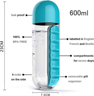 Netflip™ Pill Organizer Water Bottle