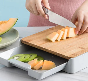 Bamboo Chopping Board with Container