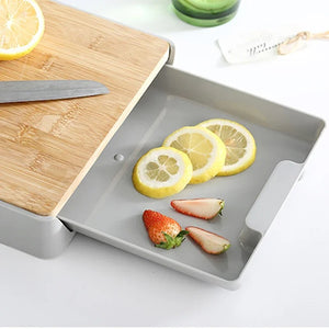 Bamboo Chopping Board with Container